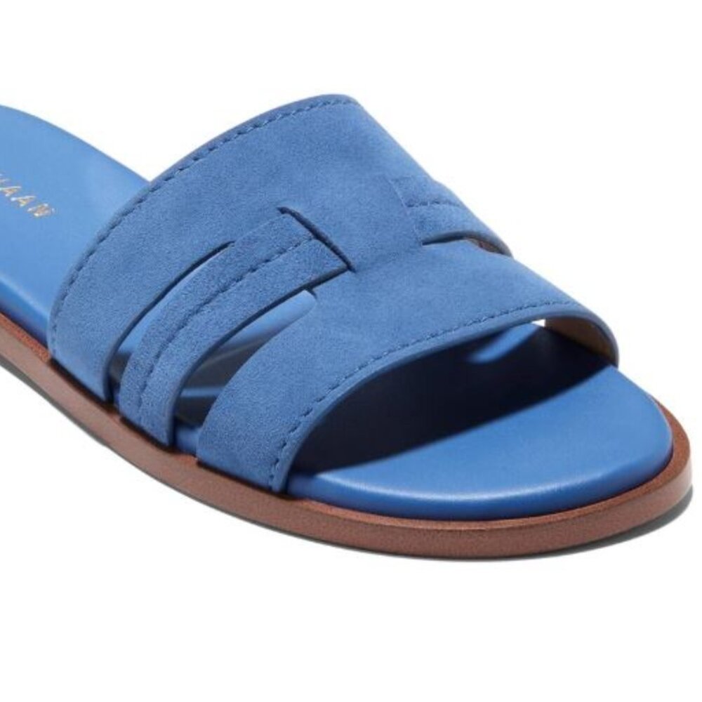 Cole Haan Blue Slide Sandals